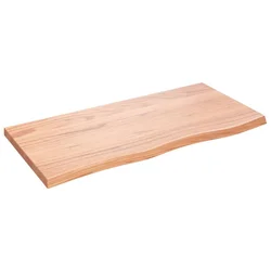 Stolna ploča svjetlosmeđa 100x50x(2-4) cm tretirana hrastovina
