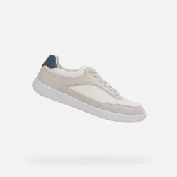 White mens sneakers Geox Rieti - Mens
