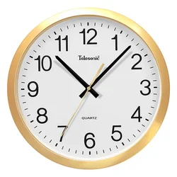 Telesonic Zidni sat, 36 cm, Zlatne boje