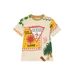 Guess Majica N6GI02 K8HM4 Bež Regular Fit