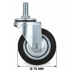 MKS Okretni točak sa navojnim šrafom 75 mm W-75