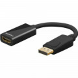 GOOBAY DisplayPort/HDMI 0,1 m črn adapter 67881