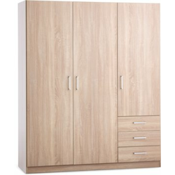 Ormar FANDRUP 145x176 3 vrata 3 fioke boja svetlog hrasta