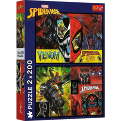 TREFL Puzzle Spidermana Noć i dan - 2x200 delova