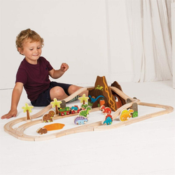 Bigjigs Rail Leseni vlak Dinosauri