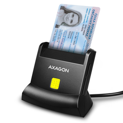 Axagon USB 2.0 CRE-SM4N čitač pametnih kartica