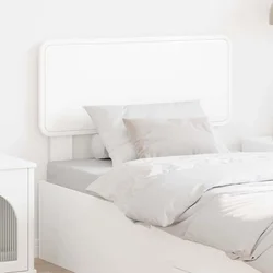 vidaXL Vzglavje z vzglavjem Bela 100 cm Konstruiran les