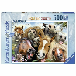Ravensburger - Puzzle Horsing Around - 500 kosov