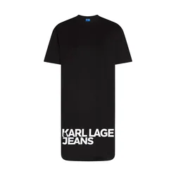 KARL LAGERFELD JEANS Obleka črna/bela