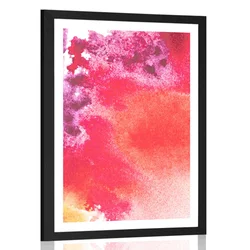Plakat s paspartujem abstraktna umetniška slika - 60x90 silver