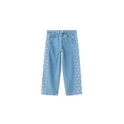 MANGO KIDS Kavbojke LASER moder denim