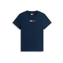 Tommy Jeans Majica ESSENTIAL temno modra