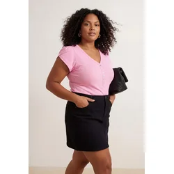 Trendyol Curve Ženska bluza Tbbss26Af00123, Roze