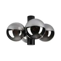 Plafonska lampa SFERIO 4xE14/5W/230V crna/zadimljena crna