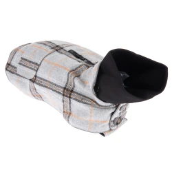 Pasji plašč Flannel Check - Dolžina hrbta pribl. 50 cm