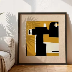 Wallity Dekorativna uramljena slika na platnu, 74x74cm, Šarena