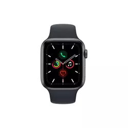 Apple Watch SE (v2) GPS, 44mm, tamno siva s noćnim crnim sportskim remenom