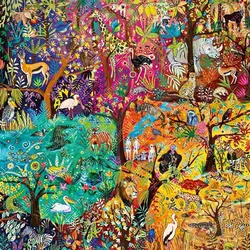 Magnolia - Puzzle Mavrični safari - 1 000 kosov