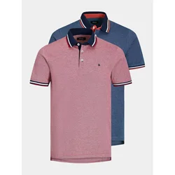 JACK & JONES Set muških majica 12191216, 2 komada, Roze i plava