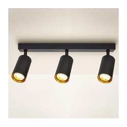 BRILAGI - LED prigušiva spot svetiljka SELE 3xGU10/4,8W/230V crna/zlatna