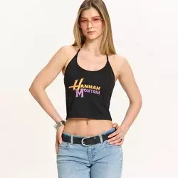 Cropp - Top s printom Hannah Montana - CRNO
