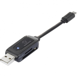 Renkforce Eksterni čitač memorijskih kartica USB 2.0 Renkforce s OTG funkcijom crni