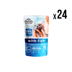 Frendi Vlažna hrana za mačke riba, 100g, 24 komada