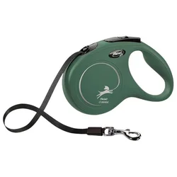 Flexi povodec Classic Compact trak, olivno zelen - 5 m (različne velikosti) M