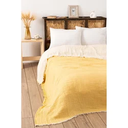 Lessentiel Maison Prekrivač Muslin, 230x250, Žuti