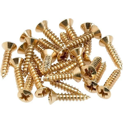 Fender Pickguard/Control Plate Mounting Screws Gold 24 Pack