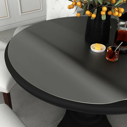 Vidaxl Zaščita za mizo mat O 110 cm 2 mm PVC
