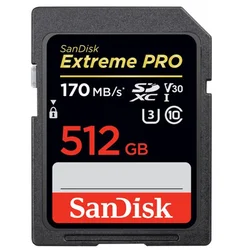 SanDisk SDXC 512GB Extreme Pro 200MB/s V30 UHS-I Class10 U3 V30