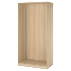 PAX Okvir garderobera, belo b. im. hrastovine, 100x58x201 cm