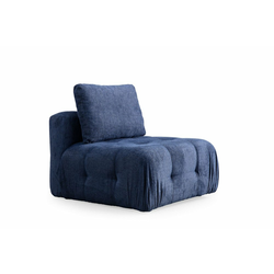 ATELIER DEL SOFA Amaris O1 Navy Blue 1-Seat Sofa
