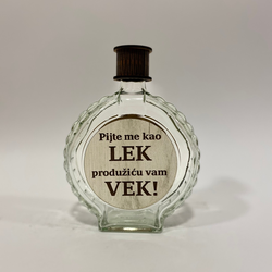 Poklon flaša Pijte me kao lek, 0.75L