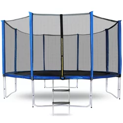 Aga SPORT PRO Trampolin 366 cm Modra + zaščitna mreža + lestev