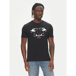 HUGO Majica Dobero 50542734 Črna Regular Fit