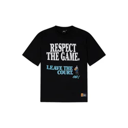 AND1 Majica Respect The Game azur/črna/bela