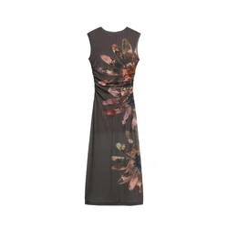 Desigual Obleka rjava / roza