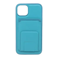 Maska za telefon LEATHER MAGSAFE WALLET za Iphone 13, Plava