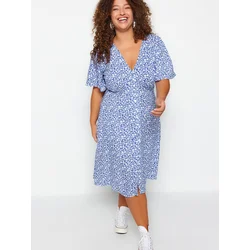 Trendyol Curve Ženska haljina TBBSS23AH00101, Plava