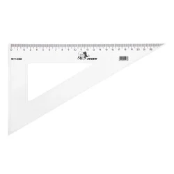 Trokut Jolly PVC proziran 60° 25cm u plastičnoj vrećici