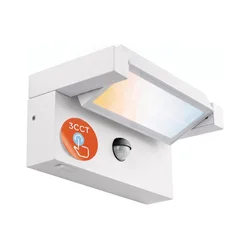 LED spoljašnje zidno svetlo sa senzorom LED/25W/230V IP54 bela