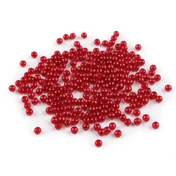 Plastične voščene kroglice / biseri Glance O4 mm - F73 rdeča temna (10 g)