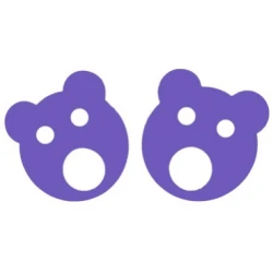 Matuska dena bear rings 160x27mm lilac
