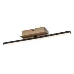 Rabalux Luster Demir, LED, 8W, 4000K, 40x8cm, Crni
