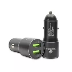 Teracell Evolution TC-05 crni auto punjač za telefon+kabl USB-C