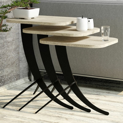 HANAH HOME Pion 3 Travertine