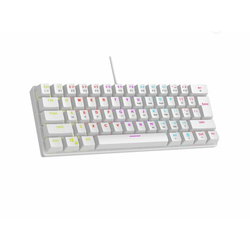 RAMPAGE PLOWER K60 plavi switch gejmerska mehanička tastatura bela