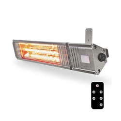 Nedis HTPA30ESS - Vanišnji električni grejač 2000W/230V IP65 + daljinski upravljač